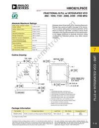 HMC821LP6CE Datasheet Page 8