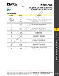 HMC824LP6CETR Datasheet Page 6