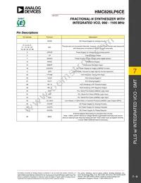 HMC826LP6CE Datasheet Page 6