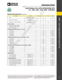 HMC829LP6GETR Datasheet Page 4