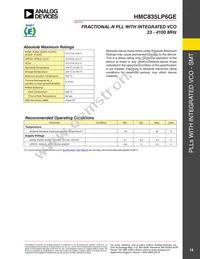 HMC835LP6GETR Datasheet Page 14