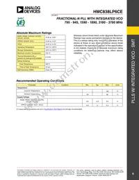 HMC838LP6CETR Datasheet Page 8