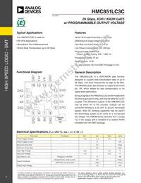 HMC851LC3CTR Datasheet Cover