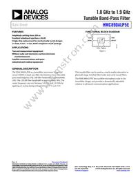 HMC890ALP5ETR Datasheet Cover
