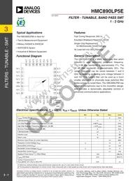 HMC890LP5E Datasheet Cover