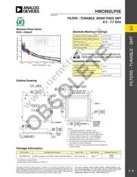 HMC892LP5E Datasheet Page 6