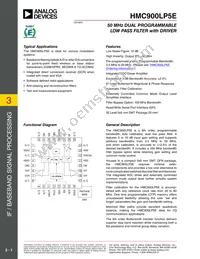 HMC900LP5E Datasheet Cover