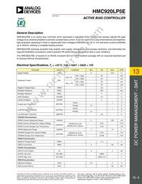 HMC920LP5E Datasheet Page 2
