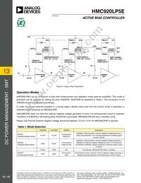 HMC920LP5E Datasheet Page 21