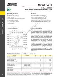HMC954LC4B Datasheet Cover