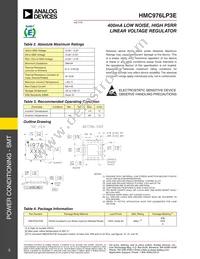 HMC976LP3ETR Datasheet Page 5