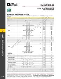 HMCAD1040-40 Datasheet Page 3