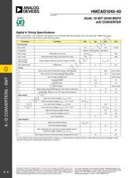 HMCAD1040-40 Datasheet Page 5