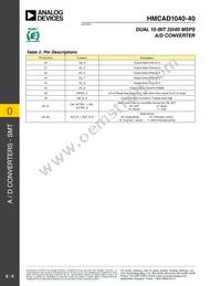HMCAD1040-40 Datasheet Page 9
