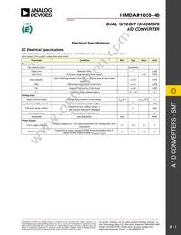 HMCAD1050-40 Datasheet Page 2