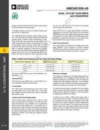 HMCAD1050-40 Datasheet Page 11