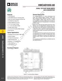 HMCAD1050-80 Datasheet Cover
