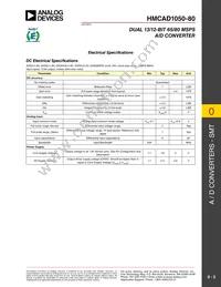 HMCAD1050-80 Datasheet Page 2