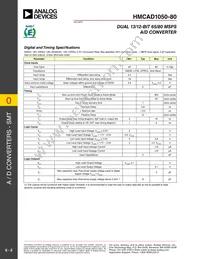 HMCAD1050-80 Datasheet Page 5