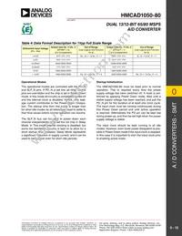 HMCAD1050-80 Datasheet Page 12