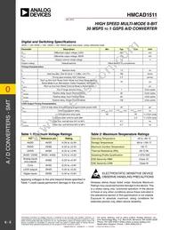 HMCAD1511TR Datasheet Page 5