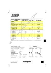 HOA2498-003 Datasheet Page 2