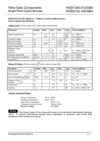 HOD1340-312/GBA Datasheet Page 2