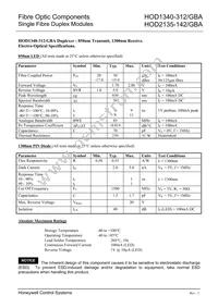 HOD1340-312/GBA Datasheet Page 3