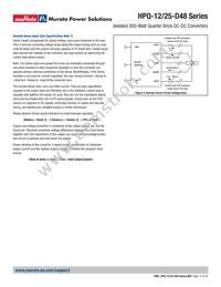 HPQ-12/25-D48NBL1-C Datasheet Page 15