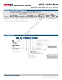 HPQ-3.3/50-D48N-C Datasheet Page 2
