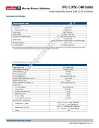 HPQ-3.3/50-D48N-C Datasheet Page 3