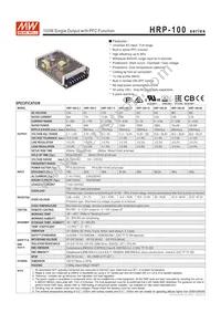 HRP-100-5 Datasheet Cover