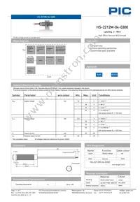 HS-2212M-04-0300 Datasheet Cover