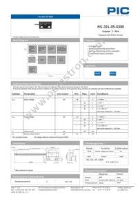 HS-324-05-0300 Datasheet Cover