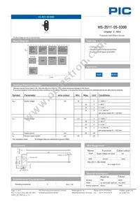 HS-3511-05-0300 Datasheet Cover