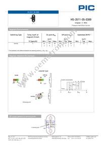 HS-3511-05-0300 Datasheet Page 3