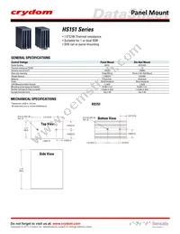 HS151DR-84137120 Datasheet Cover