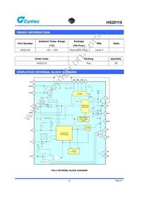 HS20116 Datasheet Page 2