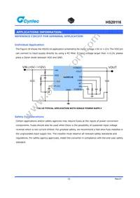 HS20116 Datasheet Page 13