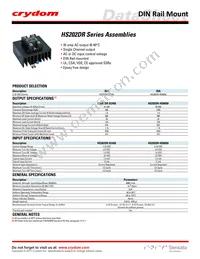 HS202DR-HD6050 Datasheet Cover