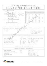 HS247180R Datasheet Cover