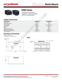 HS301DR-84137010 Datasheet Cover