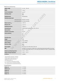 HSE18-A4B2BA Datasheet Page 3