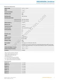 HSE18-B4A2BA Datasheet Page 3