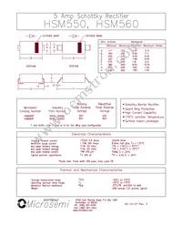 HSM560G/TR13 Datasheet Cover