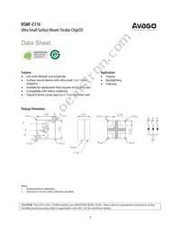 HSMF-C116 Datasheet Cover