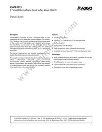 HSMW-CL25 Datasheet Cover