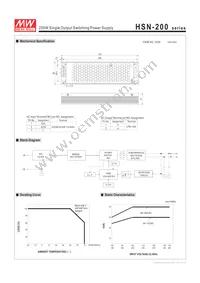 HSN-200-4.2B Datasheet Page 2