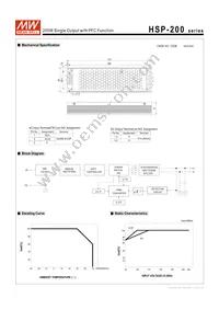 HSP-200-4.2 Datasheet Page 2