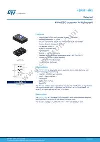 HSP051-4M5 Datasheet Cover